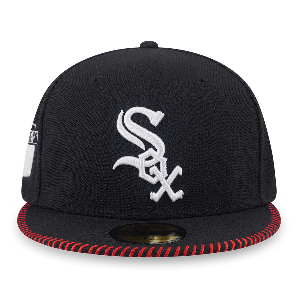 New Era Chicago White Sox 5950 Pack Baseball Stitching Black 59FIFTY Fitted Cap