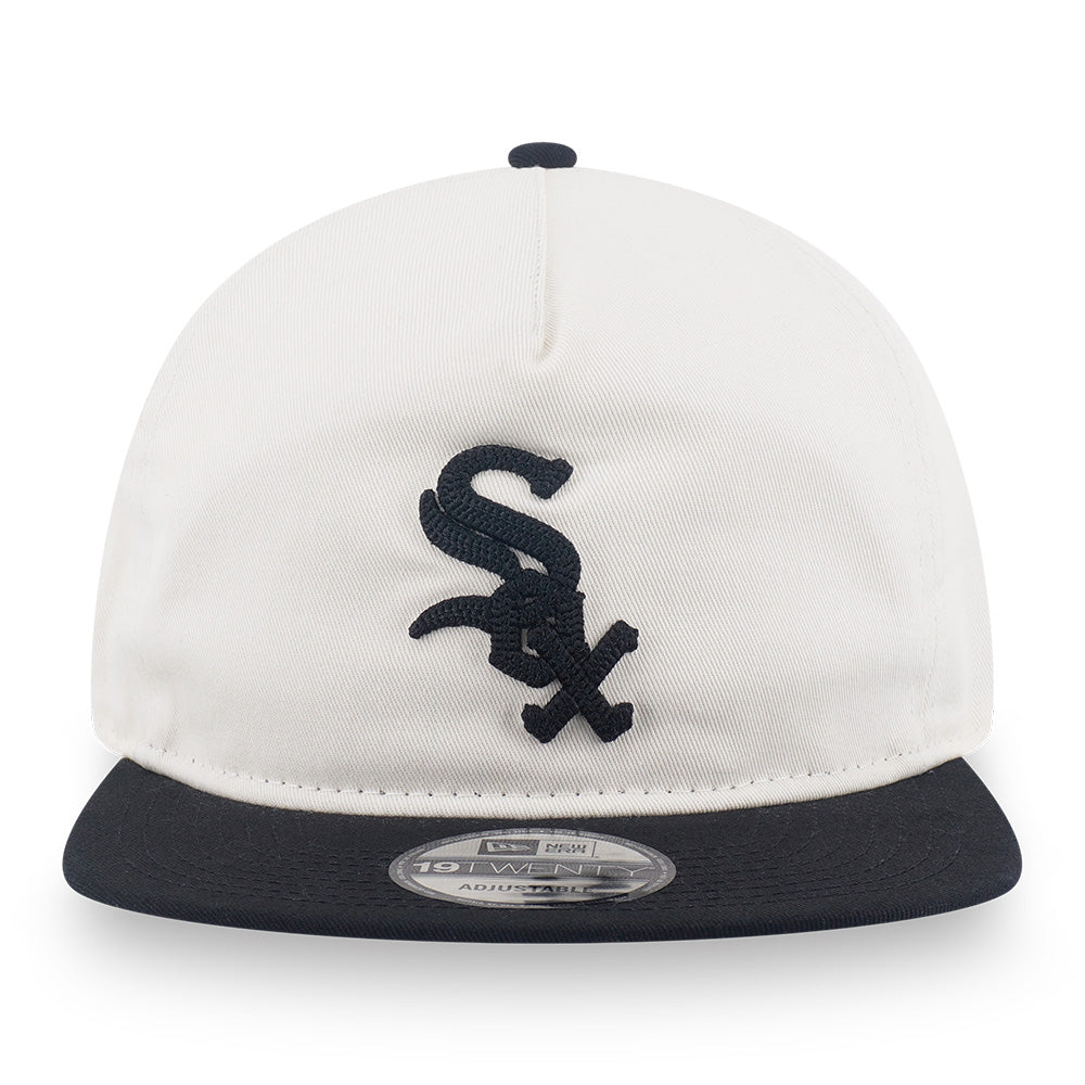 New Era Script Logo 19TWENTY Pack FW26 Chrome White Navy Snapback Cap