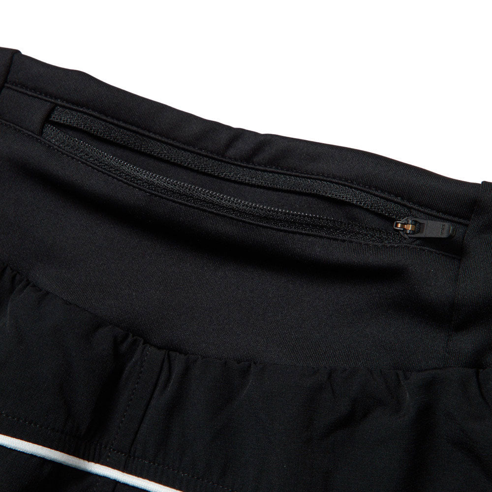 New Era Wordmark Logo Performance Black Womens Active Shorts