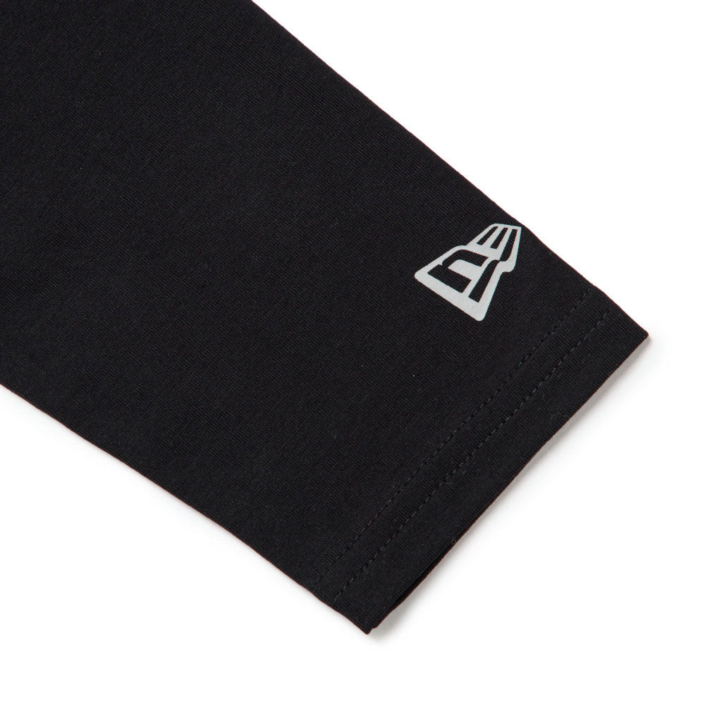 New Era Wordmark Logo Performance Black Womens Middle Length Short Sleeve T-Shirt