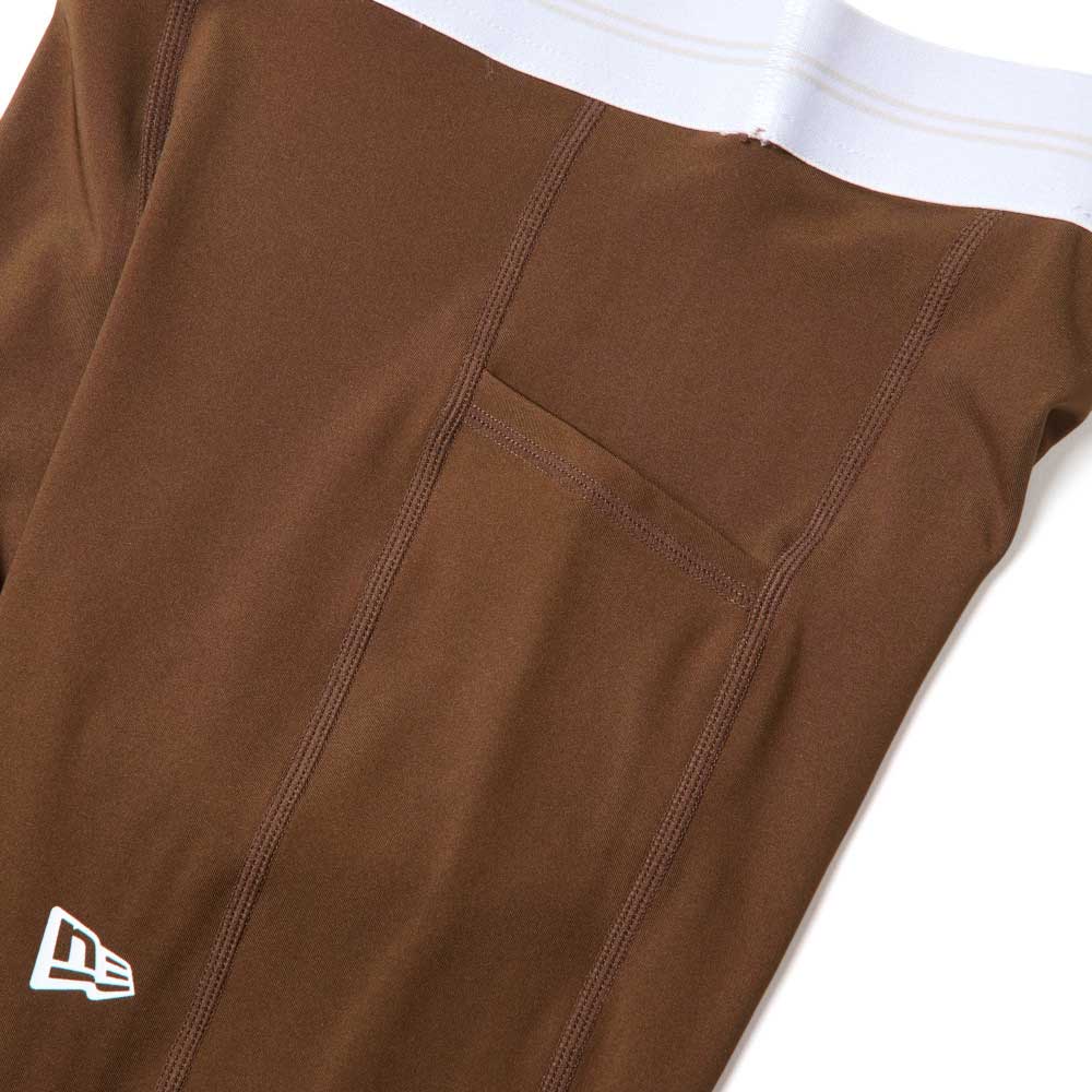 New Era Wordmark Logo Performance Brown Women Leggings