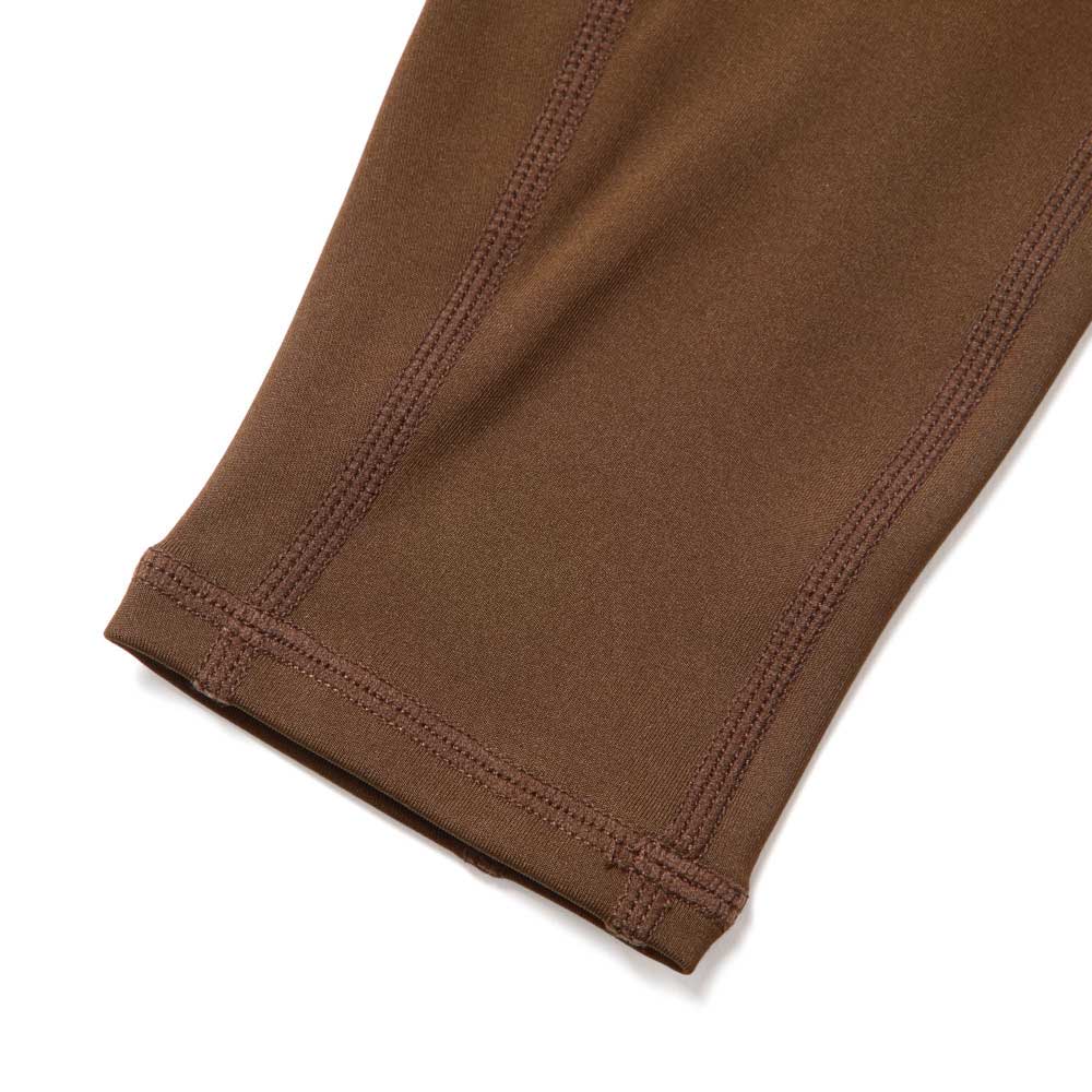 New Era Wordmark Logo Performance Brown Women Leggings