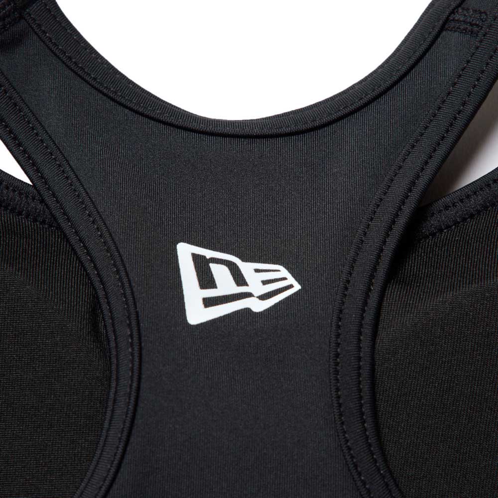 New Era Wordmark Logo Performance Black Women Bra Top