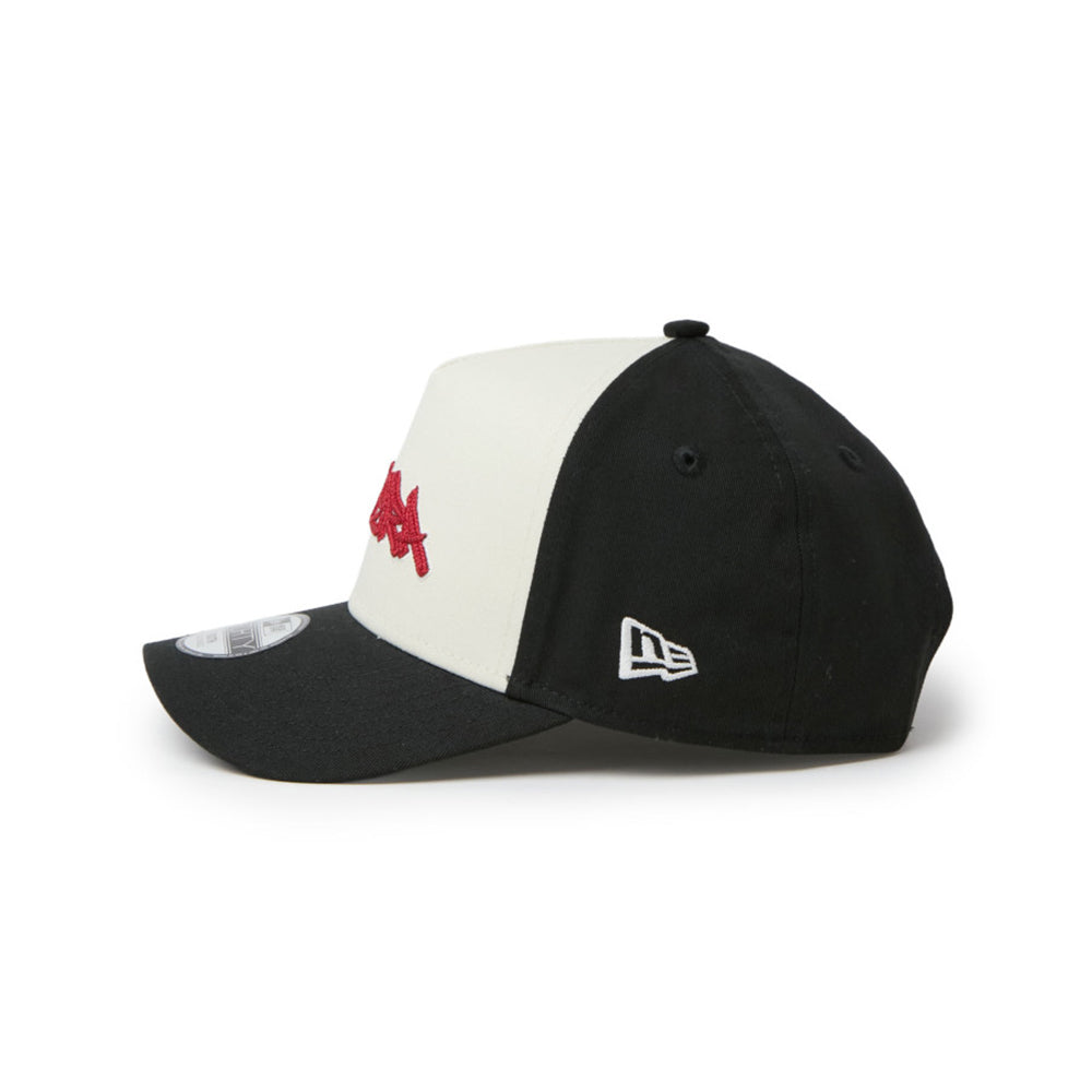 New Era Tagging Logo Black Chrome White 261 Youth 9FORTY A-Frame Adjustable Cap
