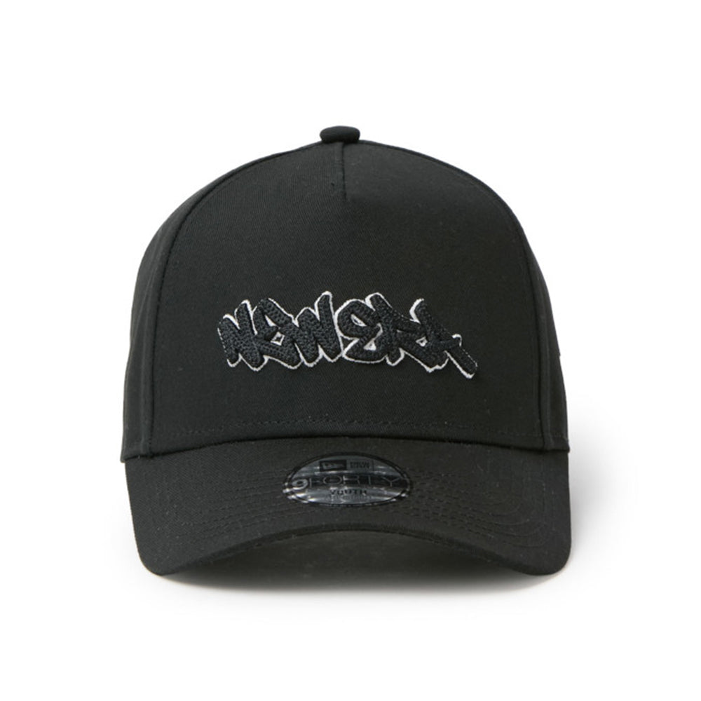 New Era Tagging Logo Black 261 Youth 9FORTY A-Frame Adjustable Cap