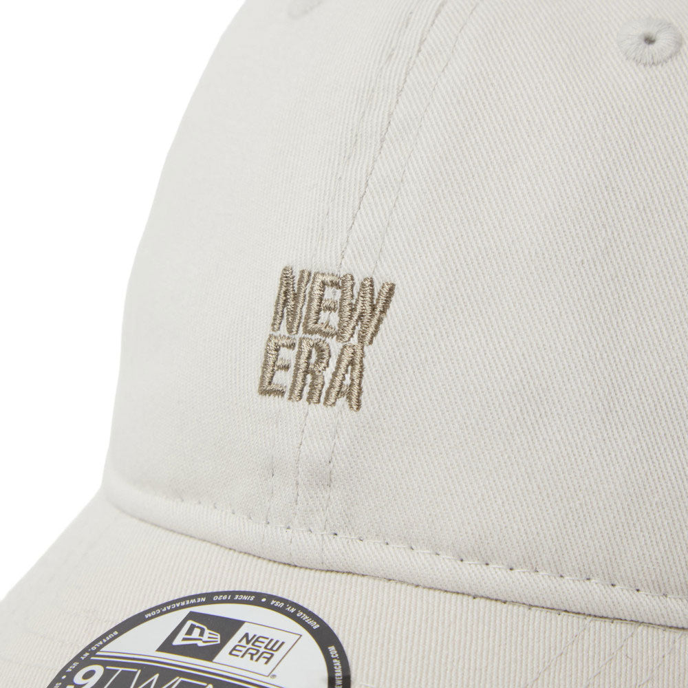 New Era Mini Square Logo Beige Youth 9TWENTY Adjustable Cap