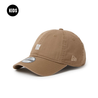New Era Mini Square Logo Khaki Youth 9TWENTY Adjustable Cap