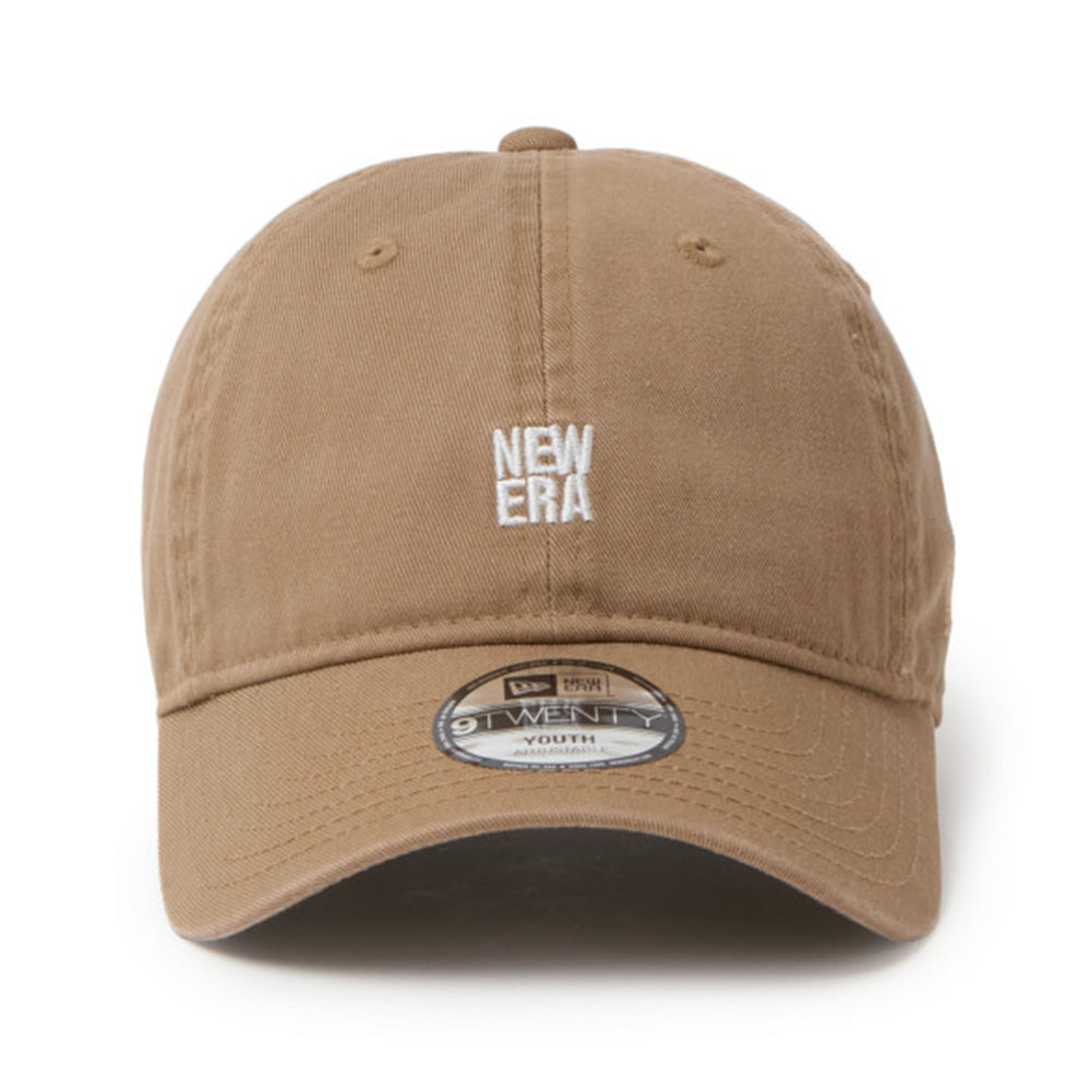 New Era Mini Square Logo Khaki Youth 9TWENTY Adjustable Cap