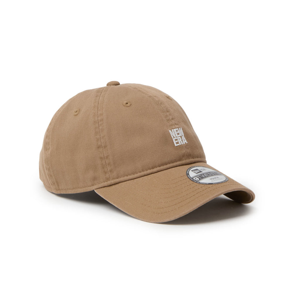 New Era Mini Square Logo Khaki Youth 9TWENTY Adjustable Cap