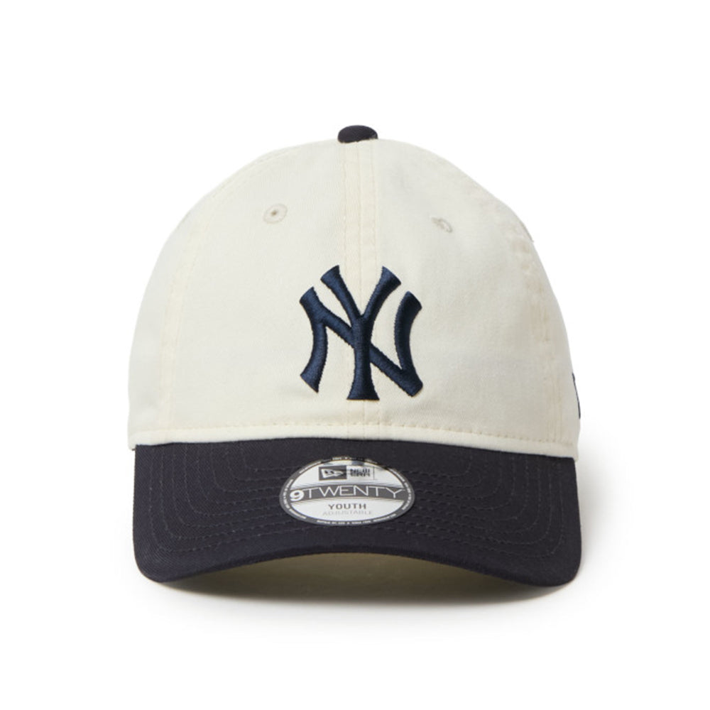 New Era New York Yankees Two Tone White Black Youth 9TWENTY Adjustable Cap