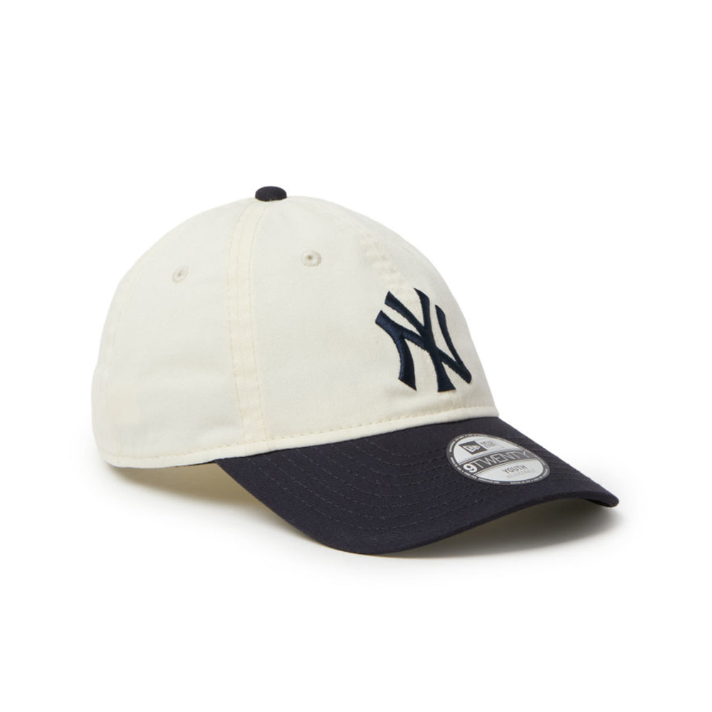 New Era New York Yankees Two Tone White Black Youth 9TWENTY Adjustable Cap