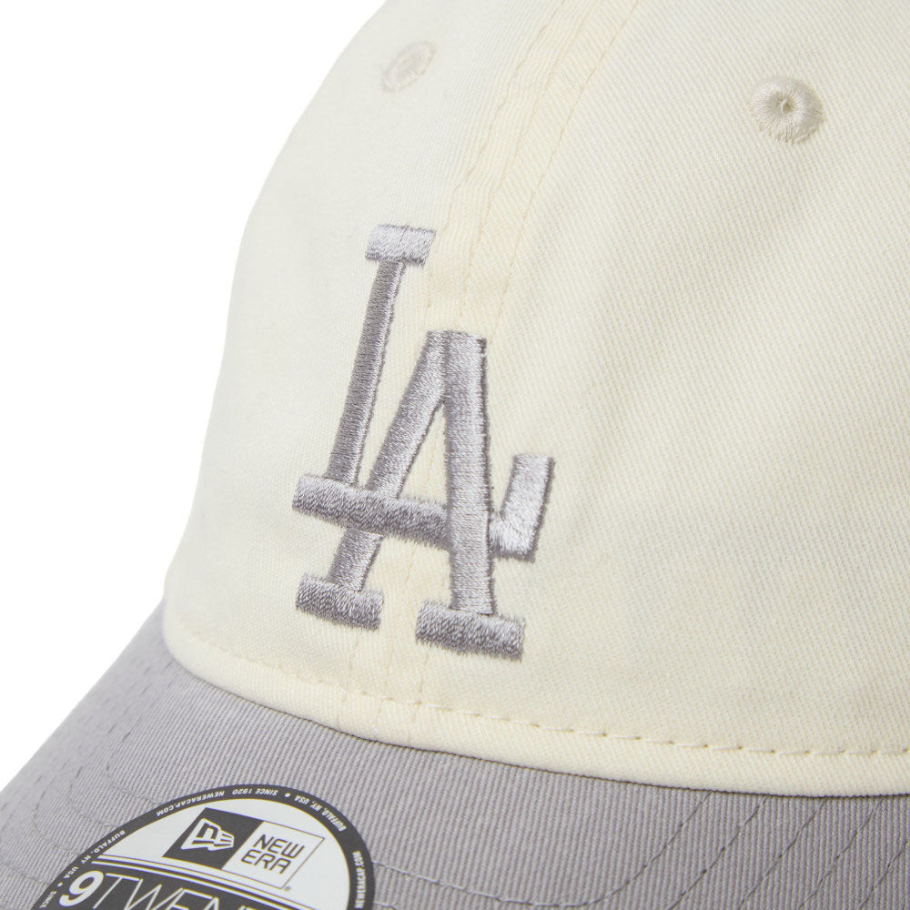 New Era Los Angeles Dodgers Two Tone White Gray Youth 9TWENTY Adjustable Cap
