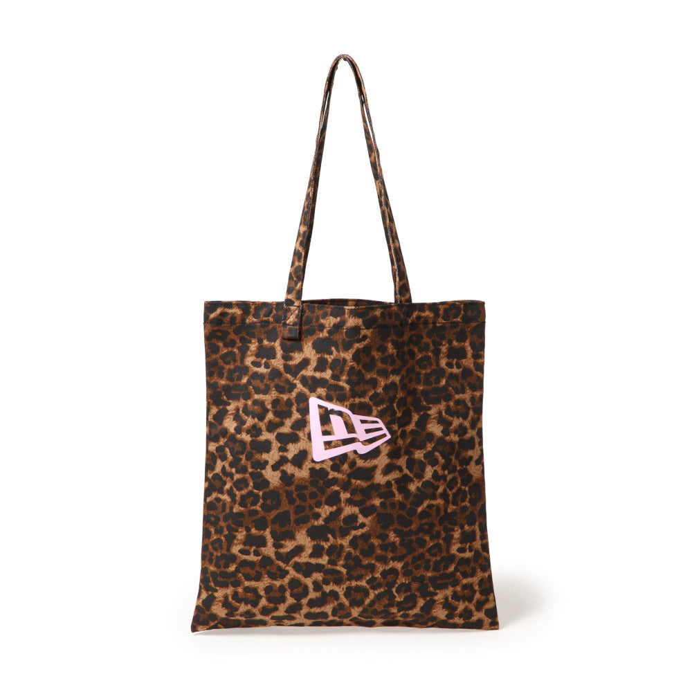 New Era Flag Logo Leopard Twill Tote Bag