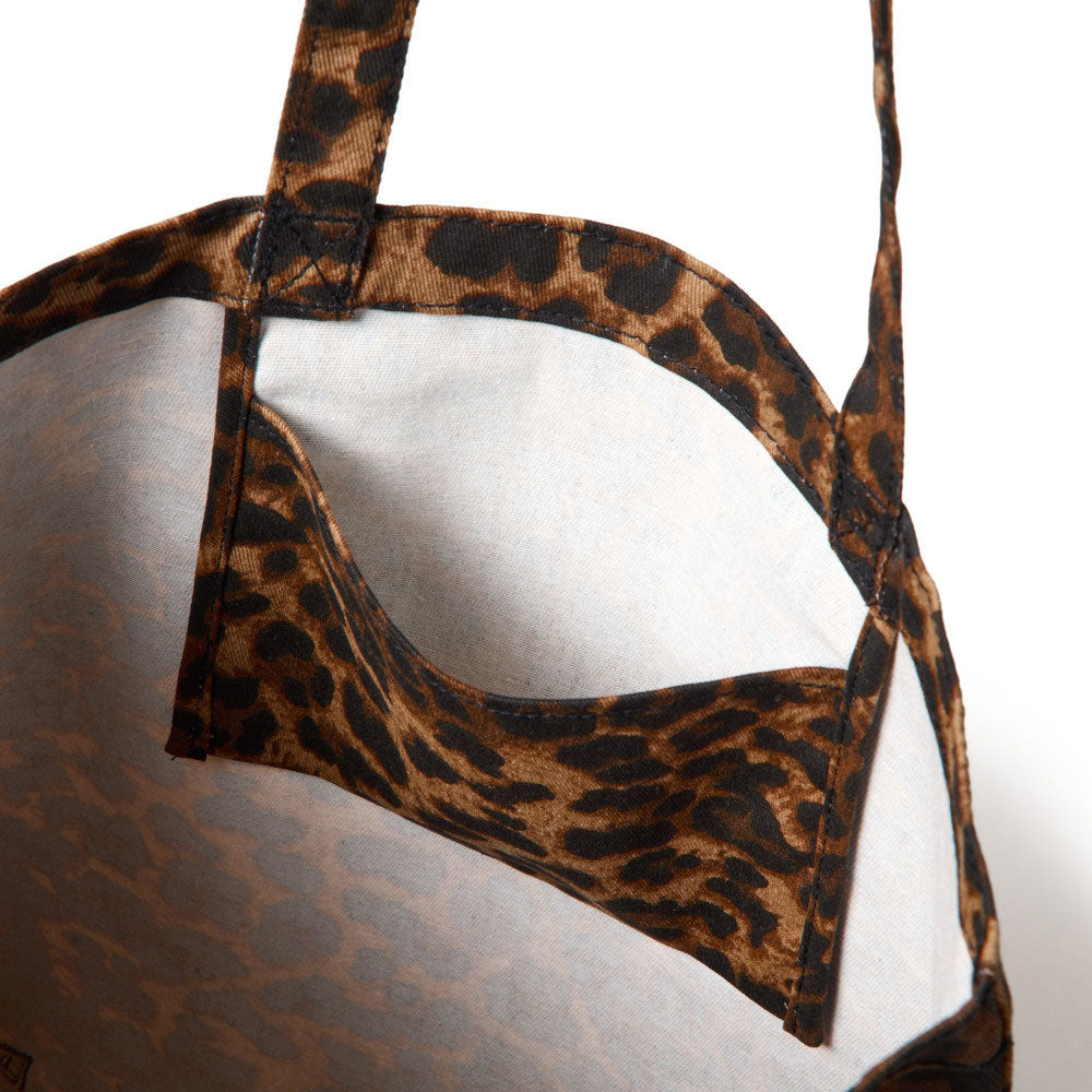 New Era Flag Logo Leopard Twill Tote Bag