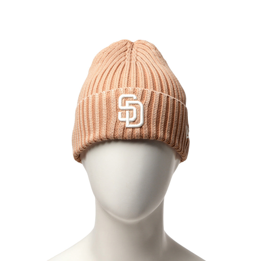New Era San Diego Padres MLB Italian Wash Beige Rib Cuff Knit Medium