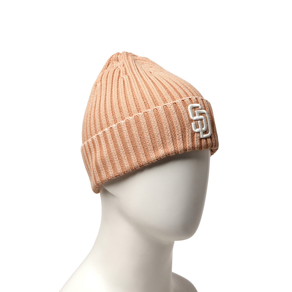 New Era San Diego Padres MLB Italian Wash Beige Rib Cuff Knit Medium