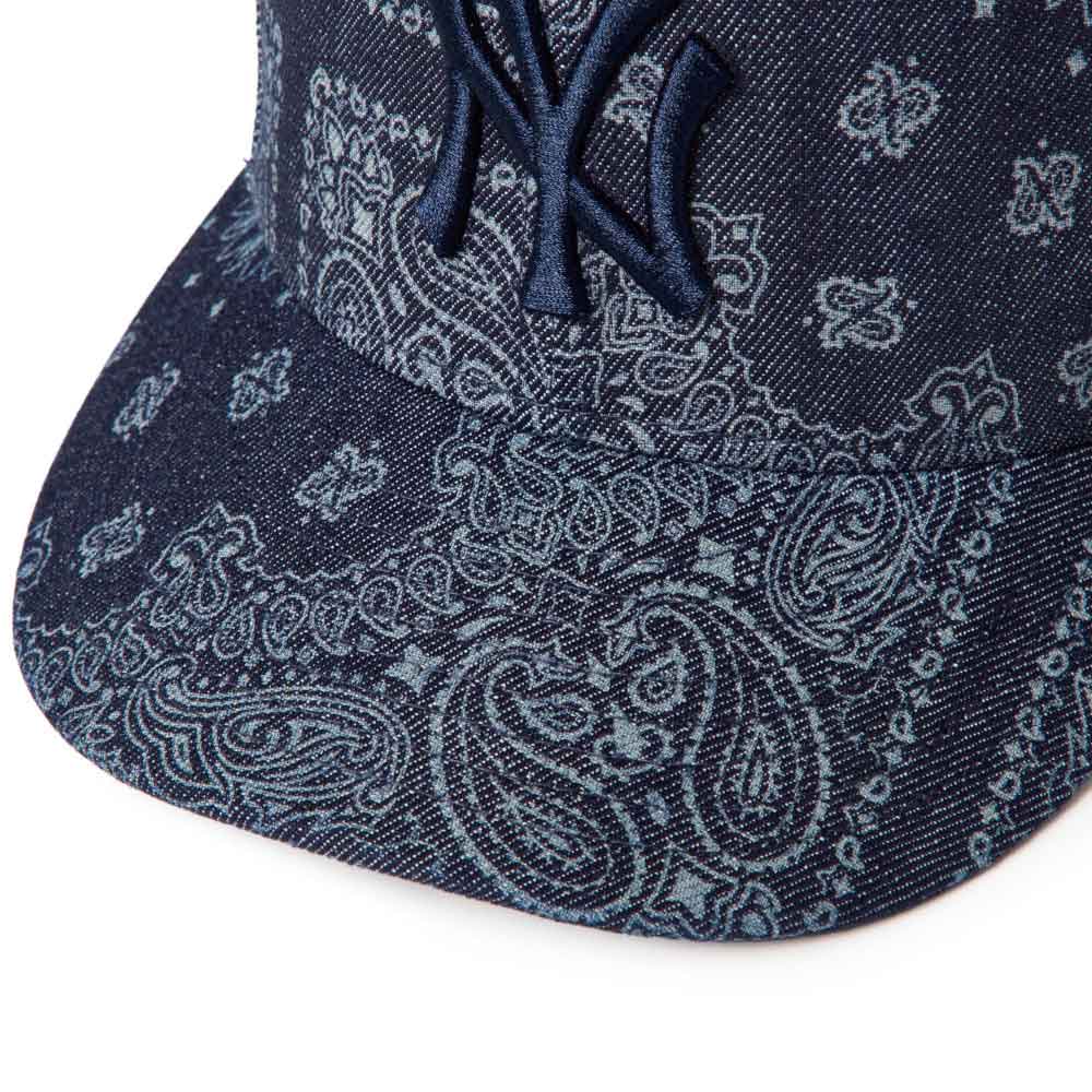 New Era New York Yankees Laser Burn Out Denim Navy 59FIFTY Pre-Curved Fitted Cap