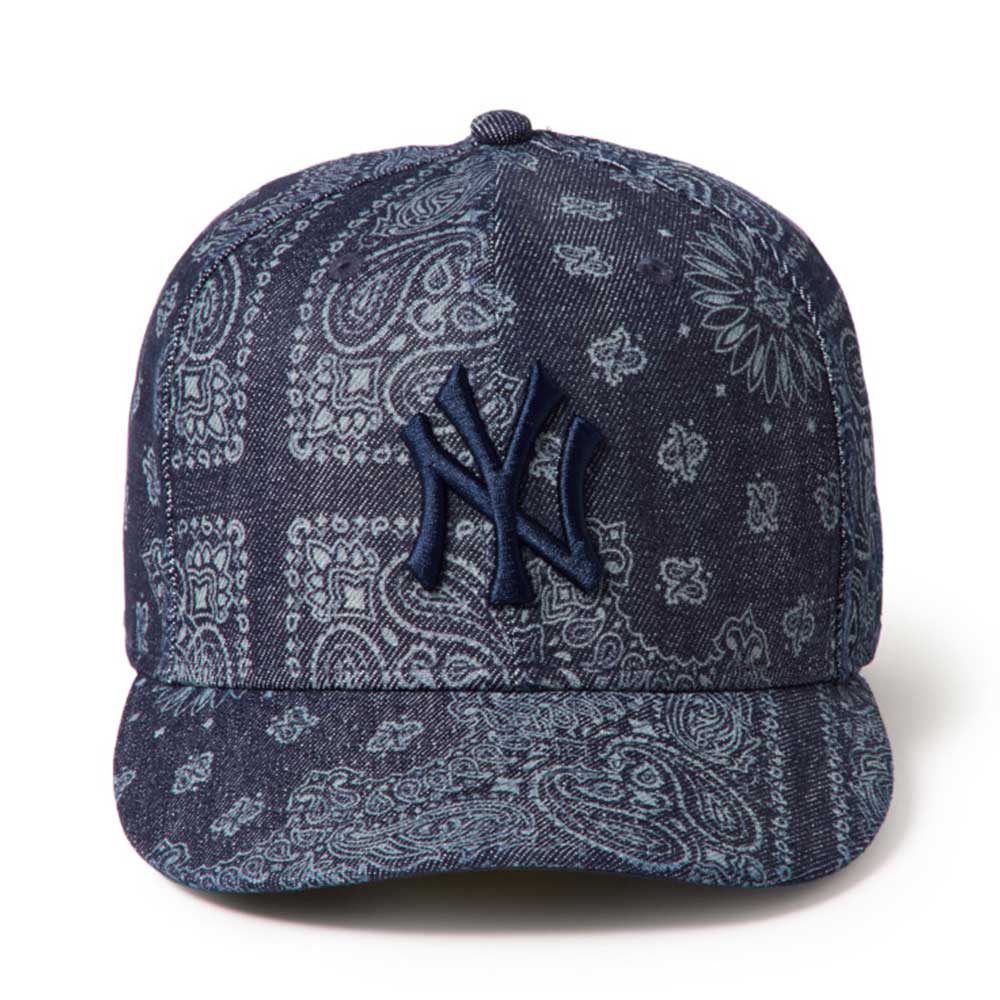 New Era New York Yankees Laser Burn Out Denim Navy 59FIFTY Pre-Curved Fitted Cap