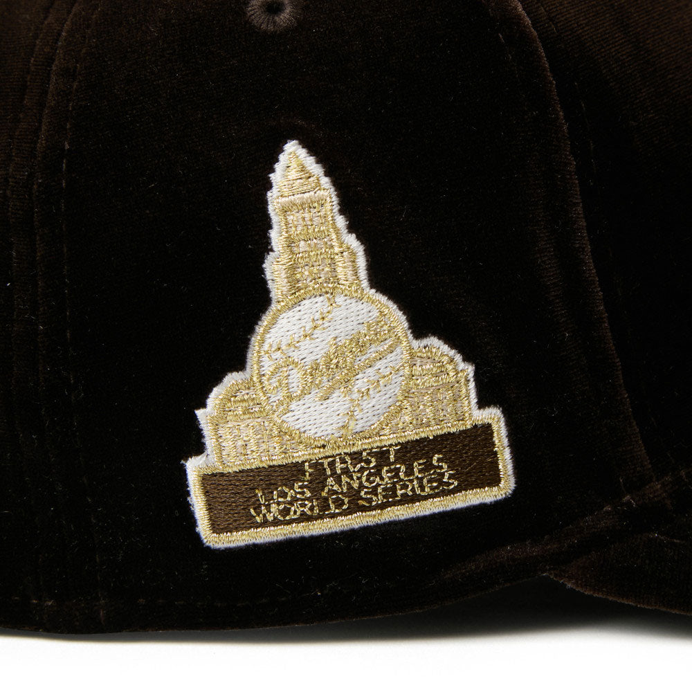 New Era Los Angeles Dodgers Velvet Brown 59FIFTY Precurved Fitted Cap