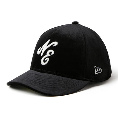 New Era NE Logo Velvet Black 59FIFTY Precurved Fitted Cap