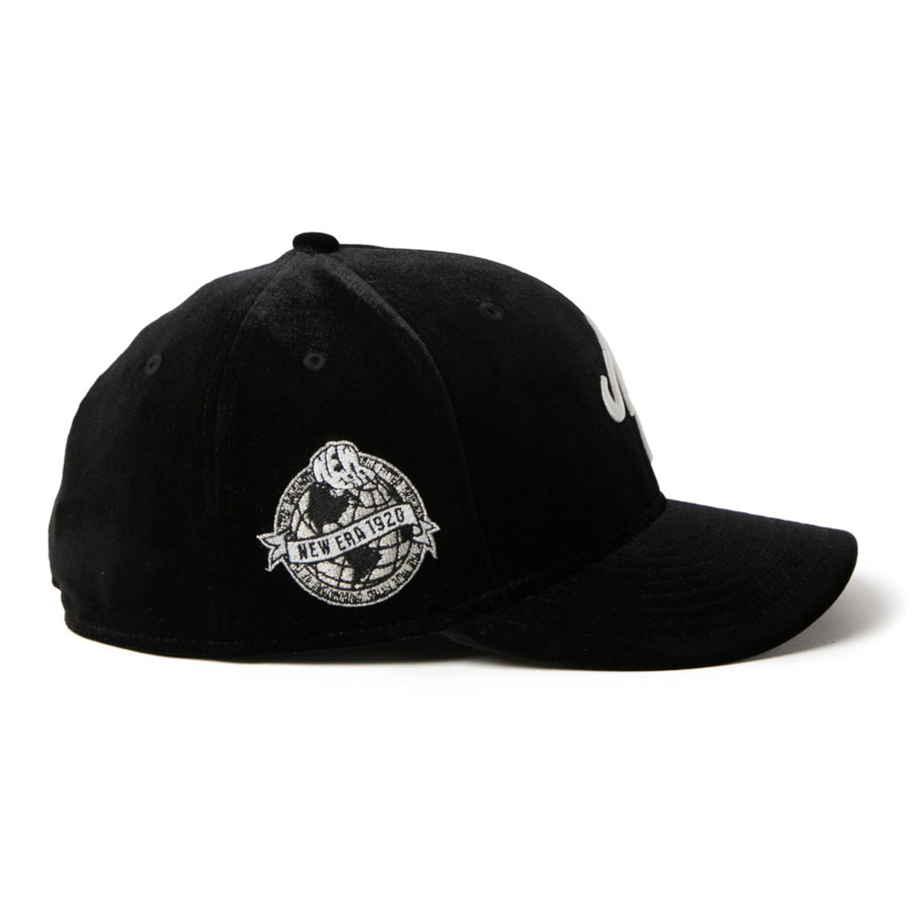 New Era NE Logo Velvet Black 59FIFTY Precurved Fitted Cap
