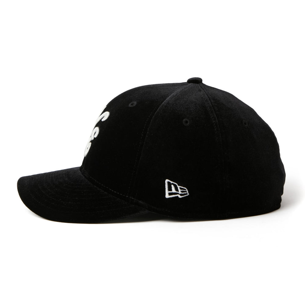 New Era NE Logo Velvet Black 59FIFTY Precurved Fitted Cap