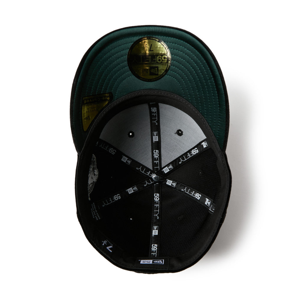 New Era NE Logo Velvet Black 59FIFTY Precurved Fitted Cap