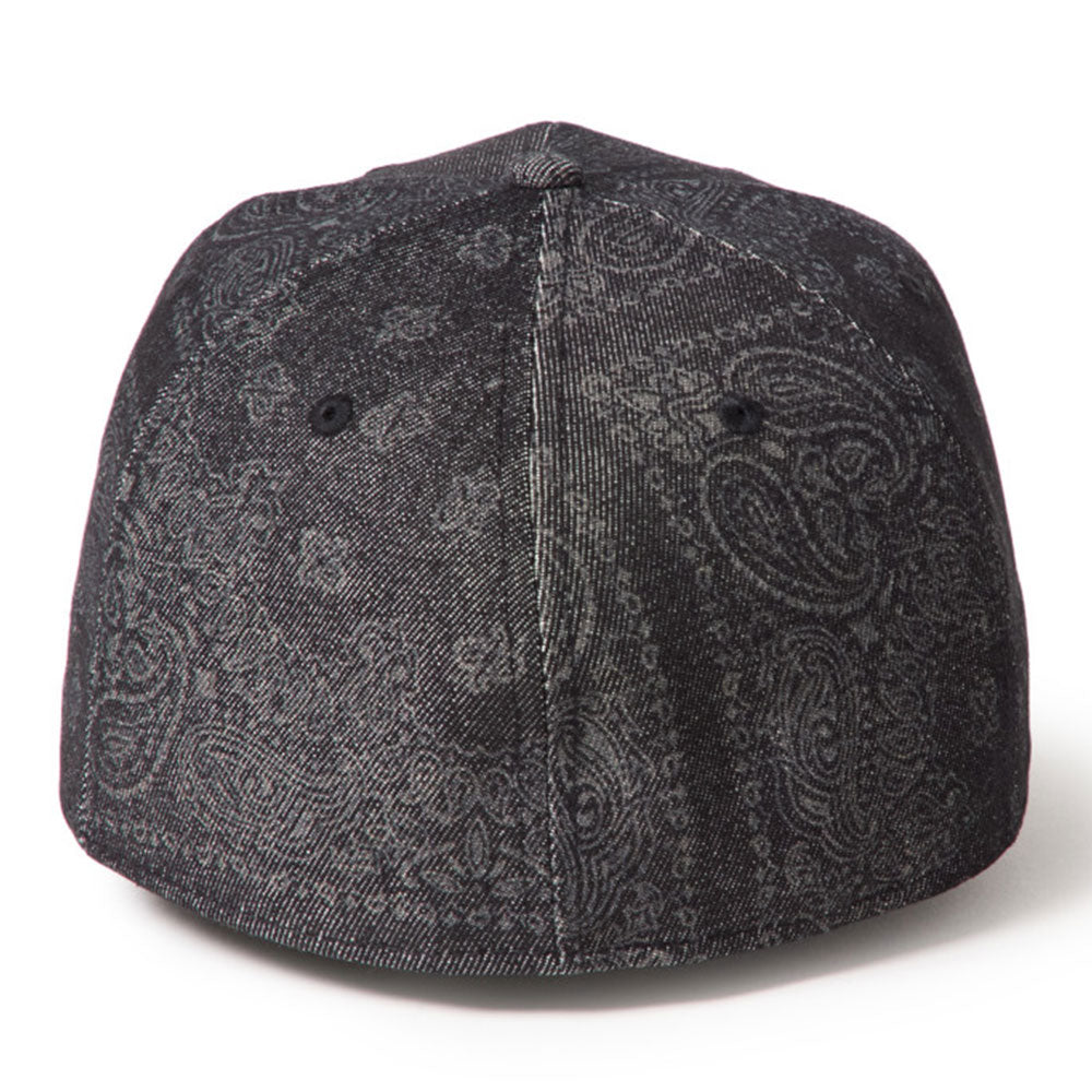 New Era NE Script Laser Burn Out Denim Black 59FIFTY Pre-Curved Fitted Cap