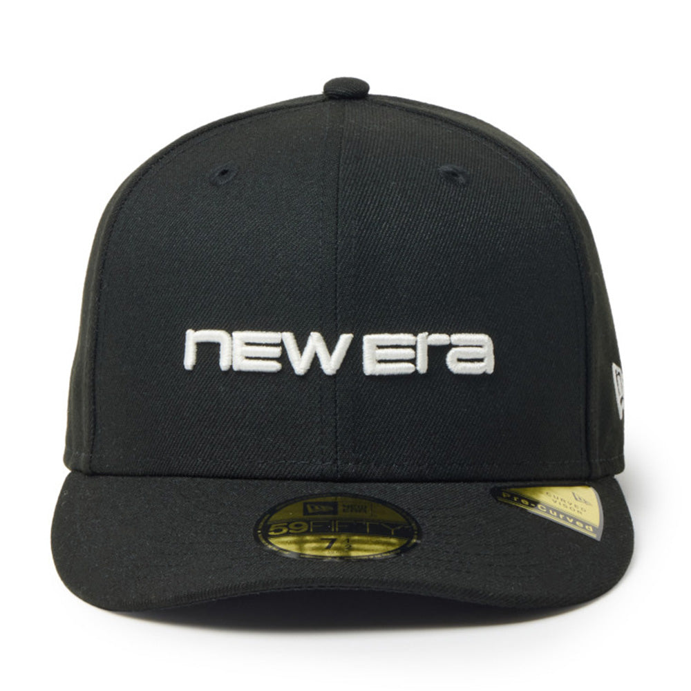 New Era Wordmark Logo Black 59FIFTY Fitted Cap