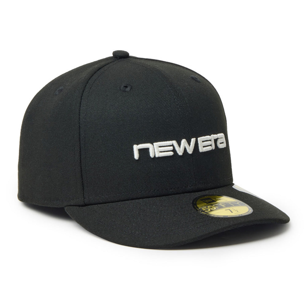 New Era Wordmark Logo Black 59FIFTY Fitted Cap