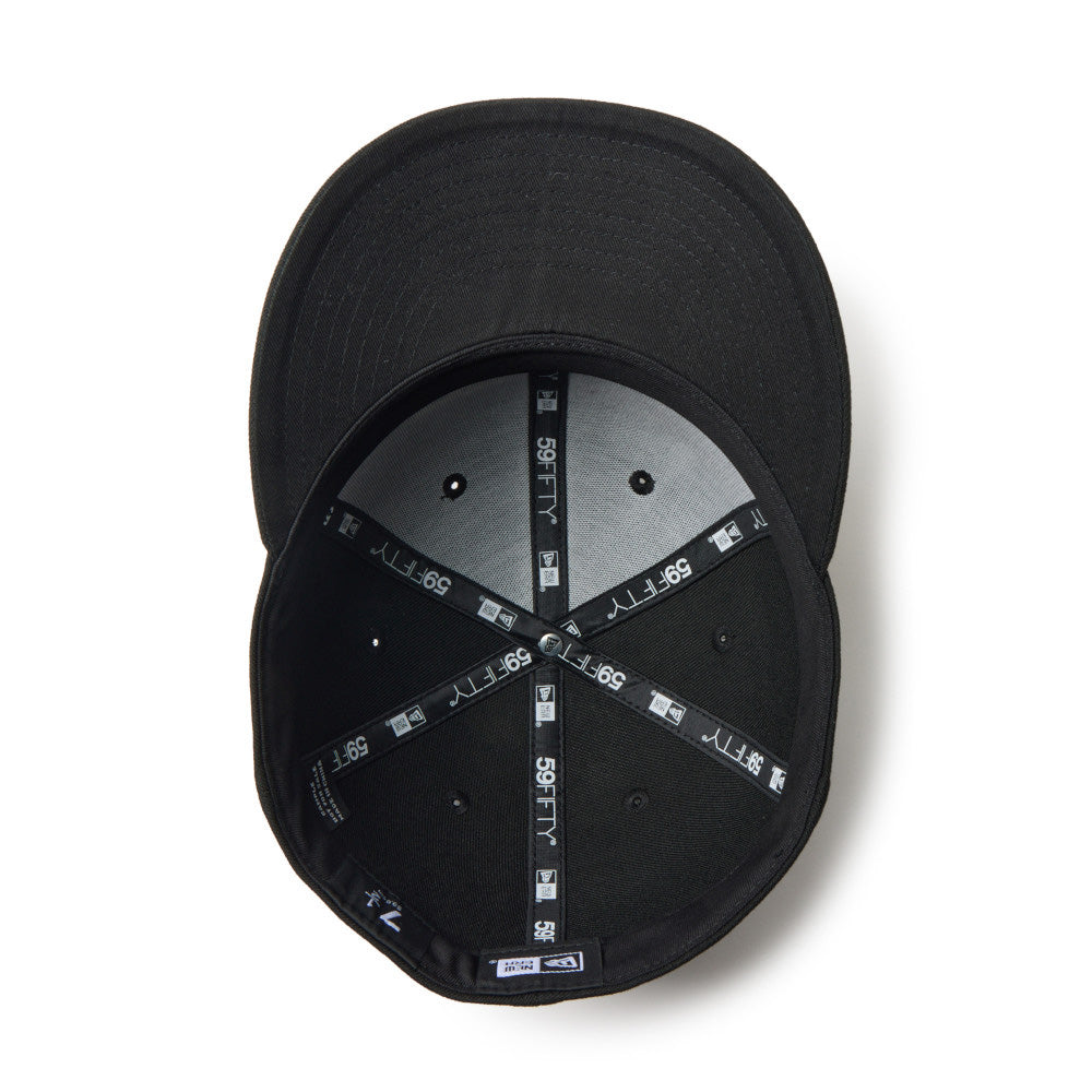 New Era Wordmark Logo Black 59FIFTY Fitted Cap