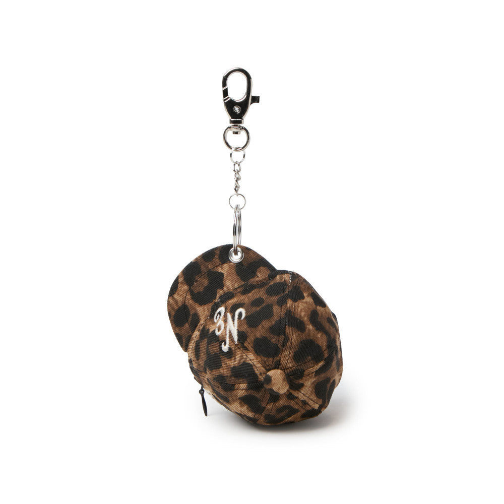 New Era Script Logo Leopard Print Earphones Case Accessory