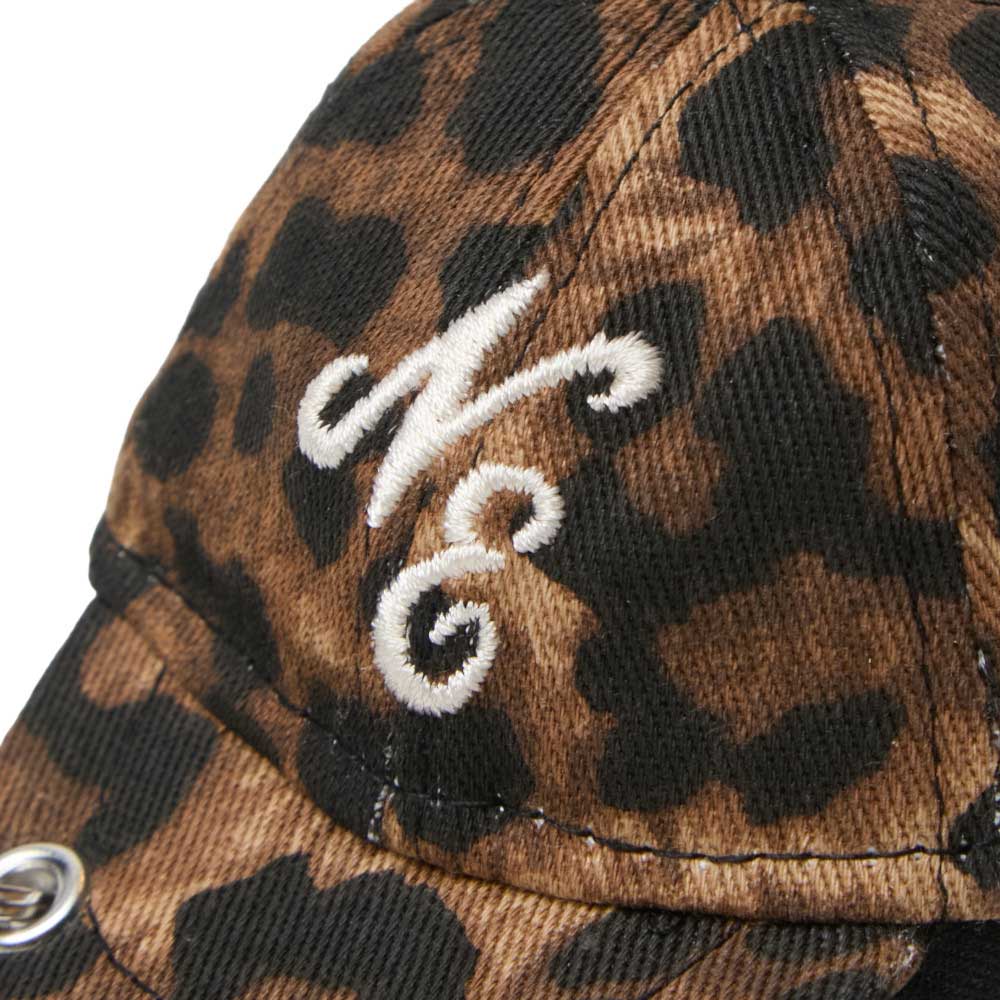 New Era Script Logo Leopard Print Earphones Case Accessory