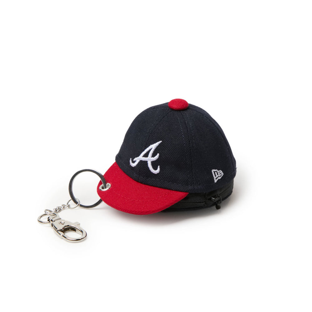 New Era Atlanta Braves Navy Red Earphones Case Accessory