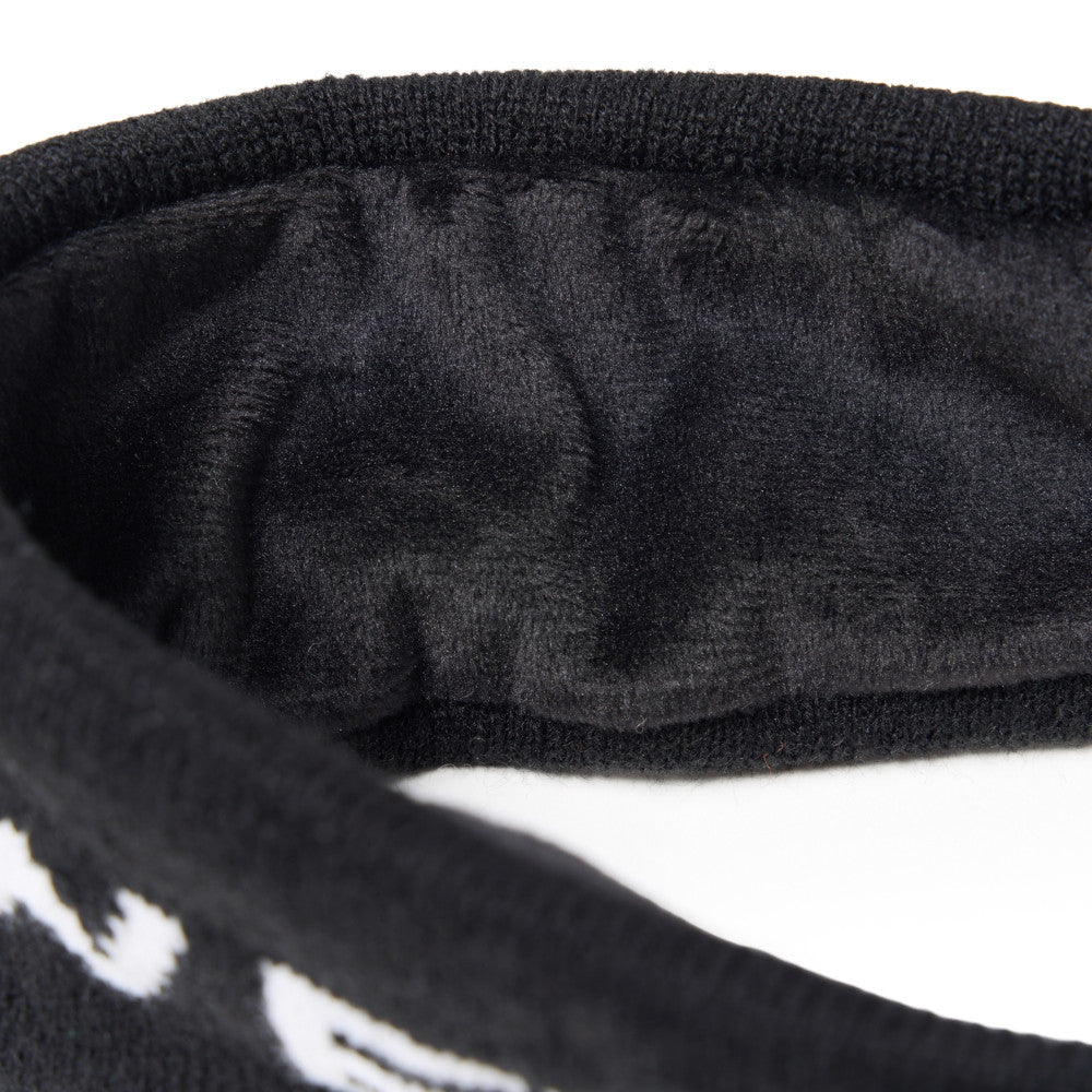 New Era Wordmark Logo Black Knit Headband