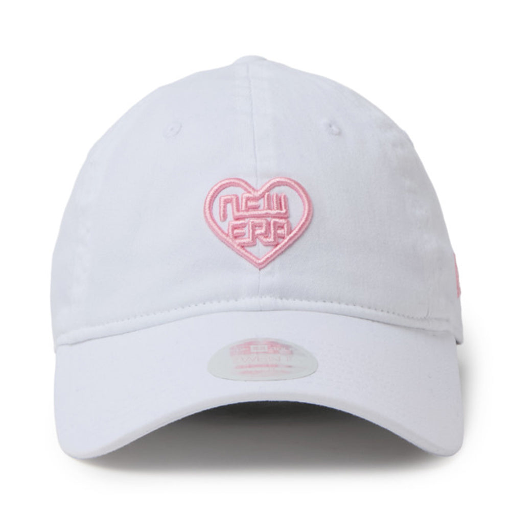 New Era Golf Women with Heart Logo White 9TWENTY Adjustable Cap