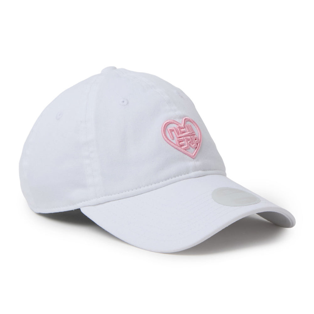 New Era Golf Women with Heart Logo White 9TWENTY Adjustable Cap