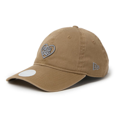 New Era Golf Women with Heart Logo Khaki 9TWENTY Adjustable Cap