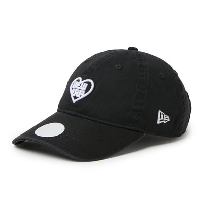 New Era Golf Women with Heart Logo Black 9TWENTY Adjustable Cap