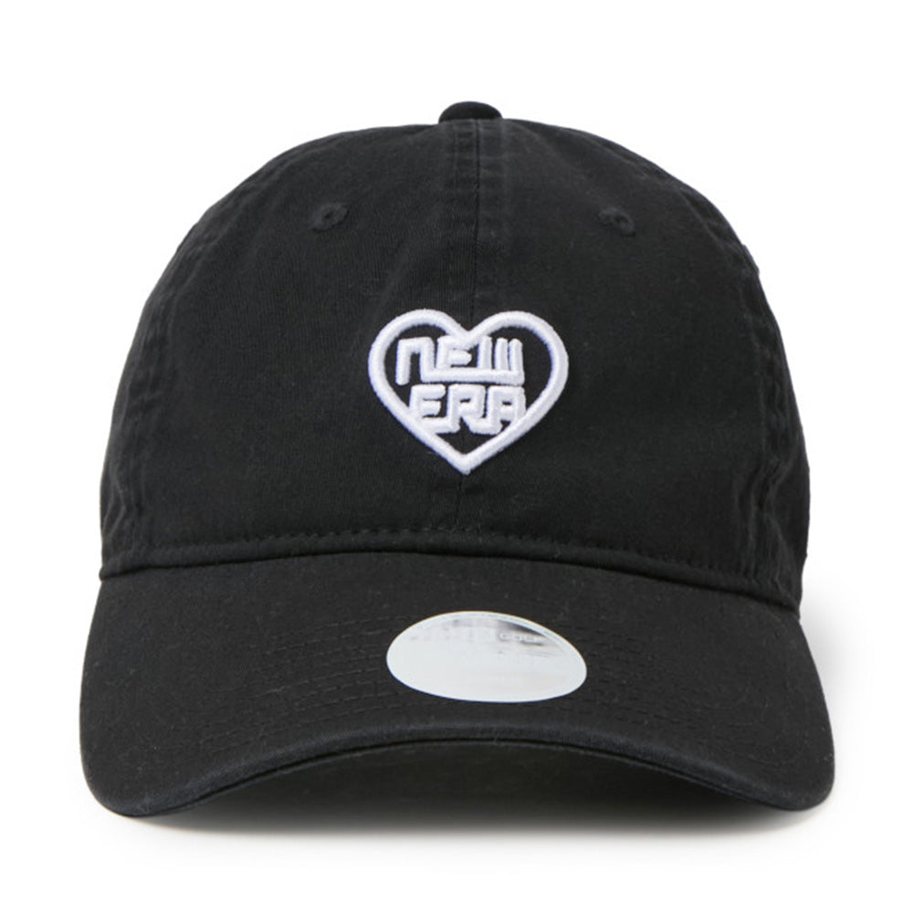 New Era Golf Women with Heart Logo Black 9TWENTY Adjustable Cap