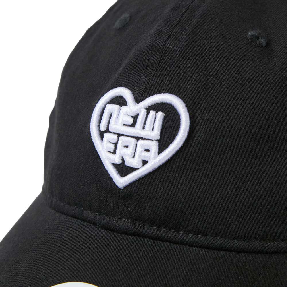 New Era Golf Women with Heart Logo Black 9TWENTY Adjustable Cap