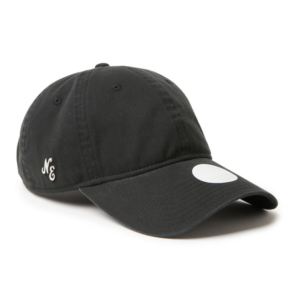 New Era Script Logo Metal Logo Black Women 9TWENTY Adjustable Cap