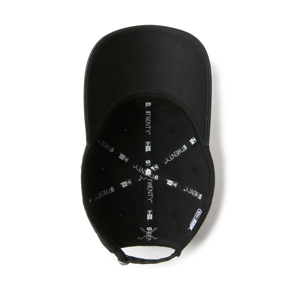 New Era Script Logo Metal Logo Black Women 9TWENTY Adjustable Cap