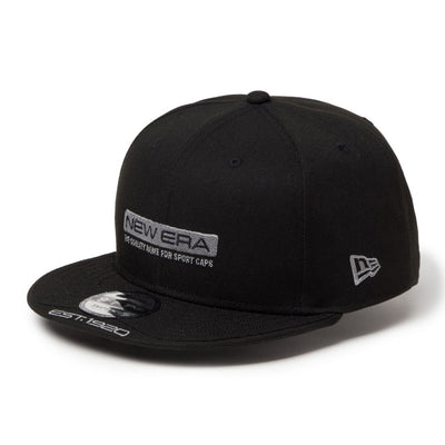 New Era Golf Layered Visor Bar Logo Black 9FIFTY Snapback Cap