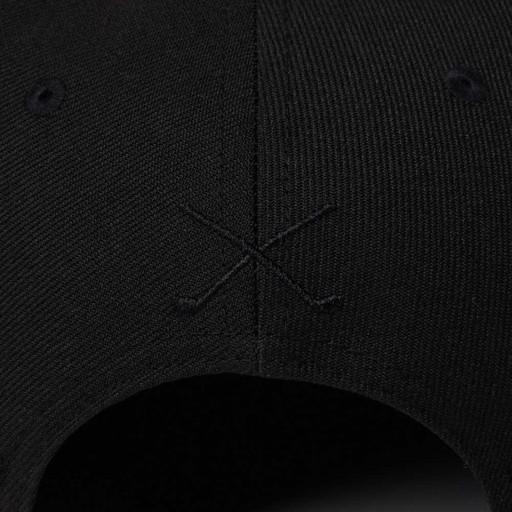 New Era Golf Layered Visor Bar Logo Black 9FIFTY Snapback Cap