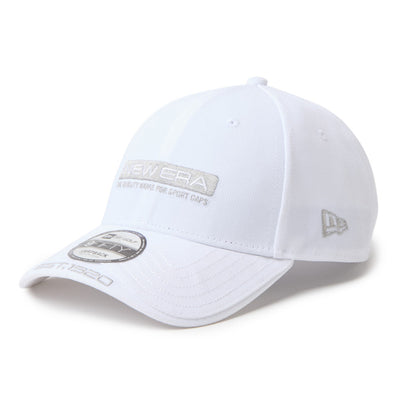 New Era Golf Layered Visor Bar Logo White 9FORTY Adjustable Cap