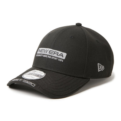New Era Golf Layered Visor Bar Logo Black 9FORTY Adjustable Cap