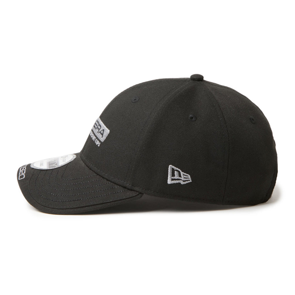 New Era Golf Layered Visor Bar Logo Black 9FORTY Adjustable Cap