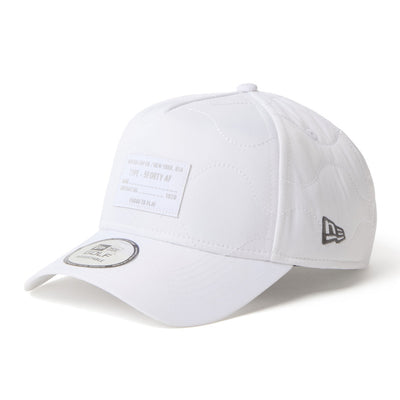 New Era Golf Quilting Woven Label White 9FORTY A-Frame Adjustable Cap