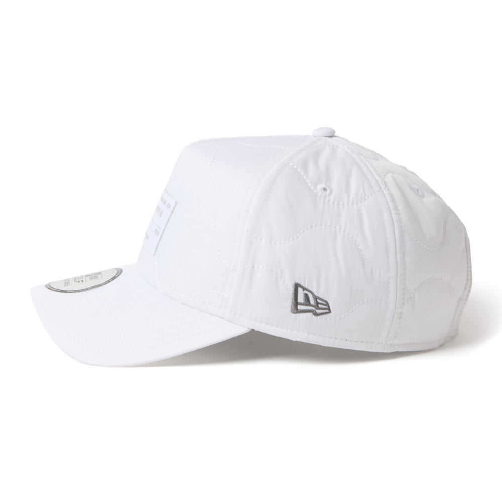 New Era Golf Quilting Woven Label White 9FORTY A-Frame Adjustable Cap